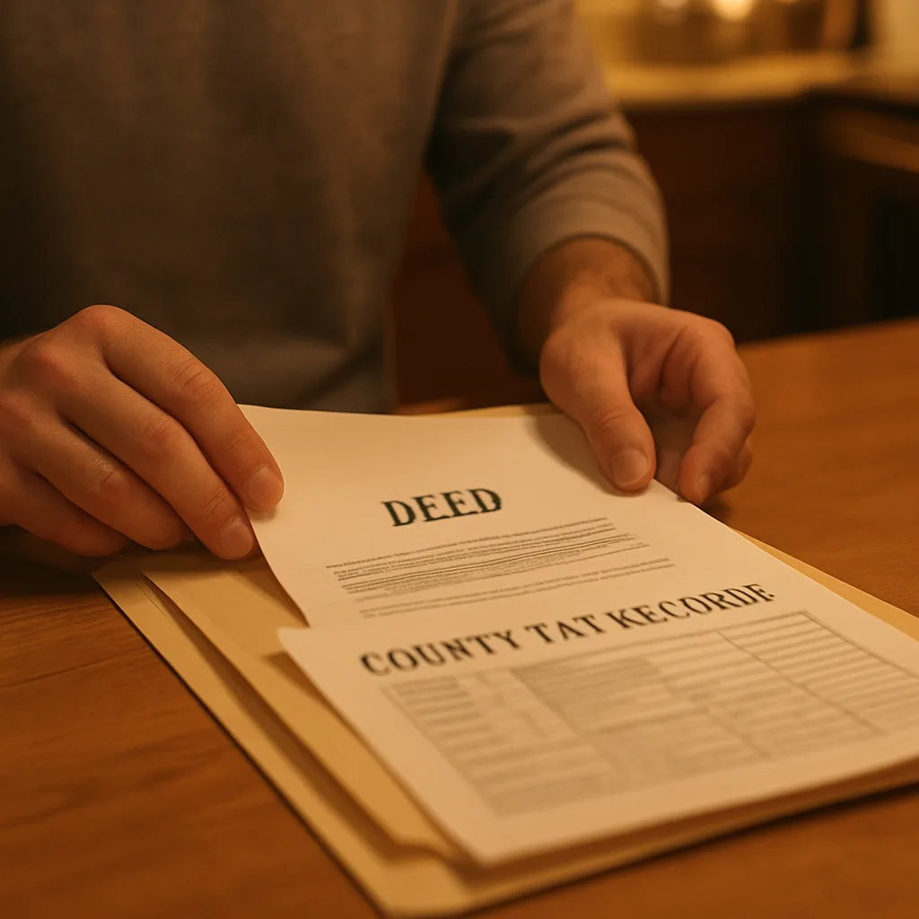 Sorting through inherited property documents and deed records