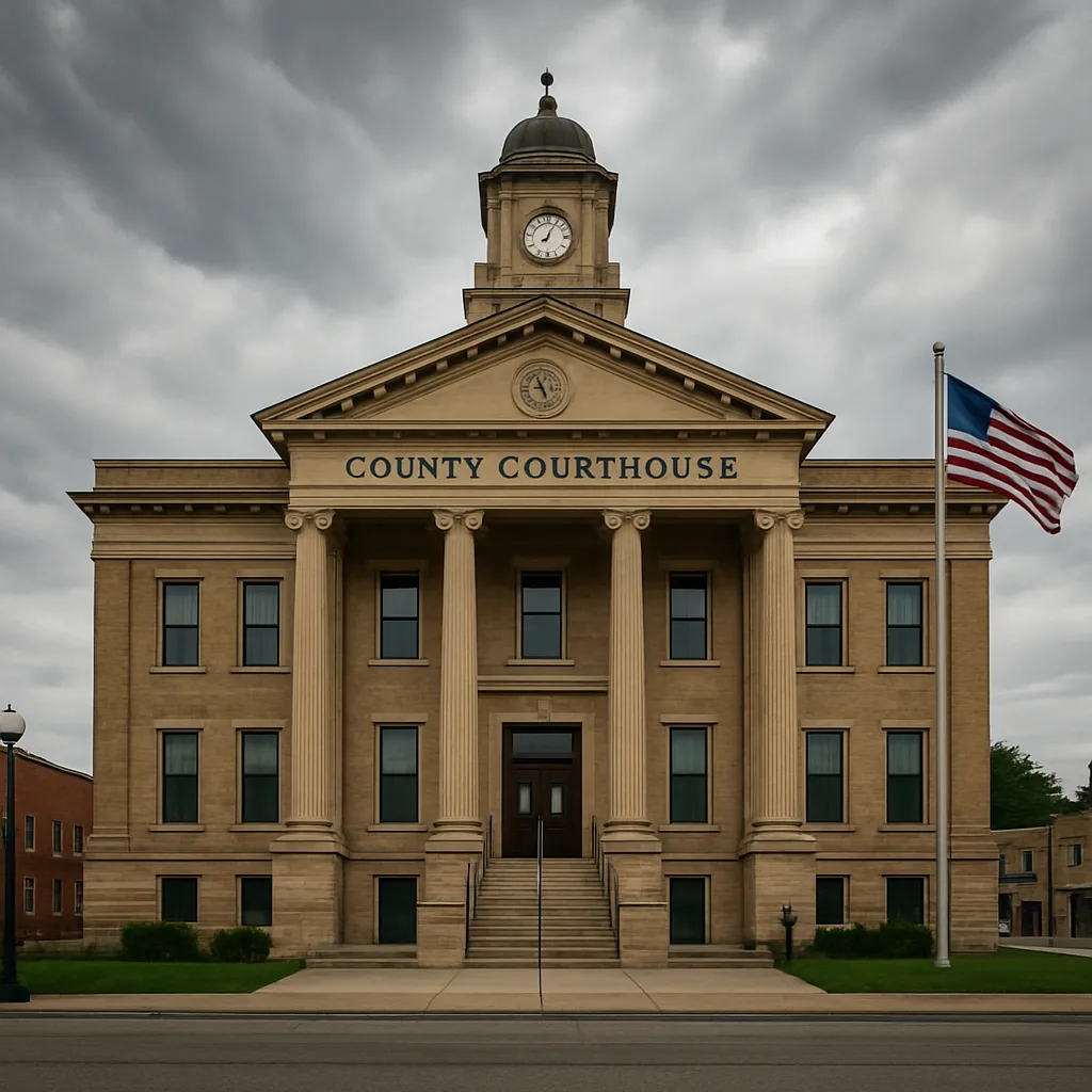 County courthouse building exterior