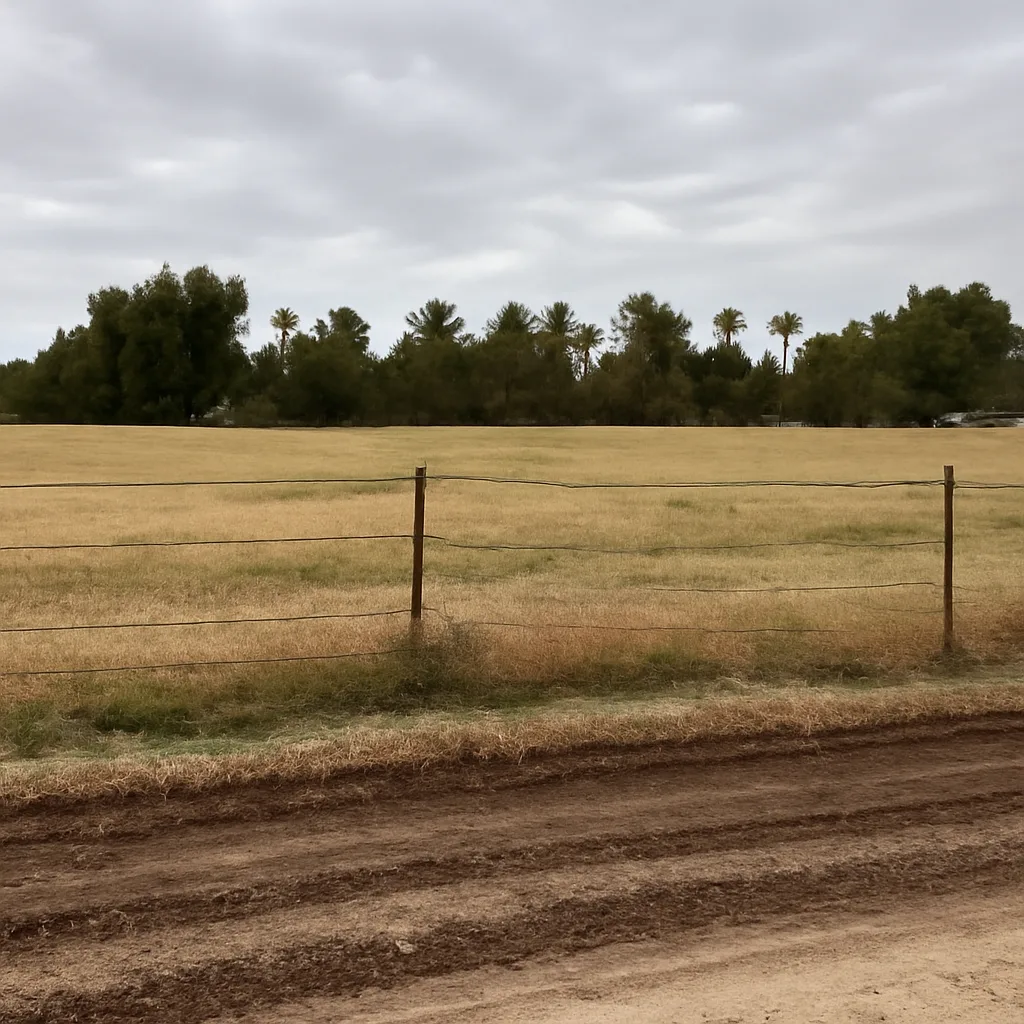 Rural acreage with open grassland and conifer forest in Las Vegas, Nevada